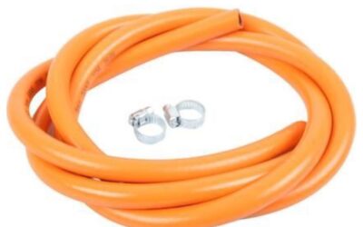 Gas Hose & Two Clamps – 2 Meters